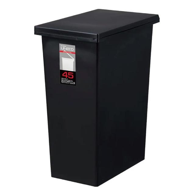 【日本 TONBO】UNEED系列SLIM掀蓋垃圾桶45L