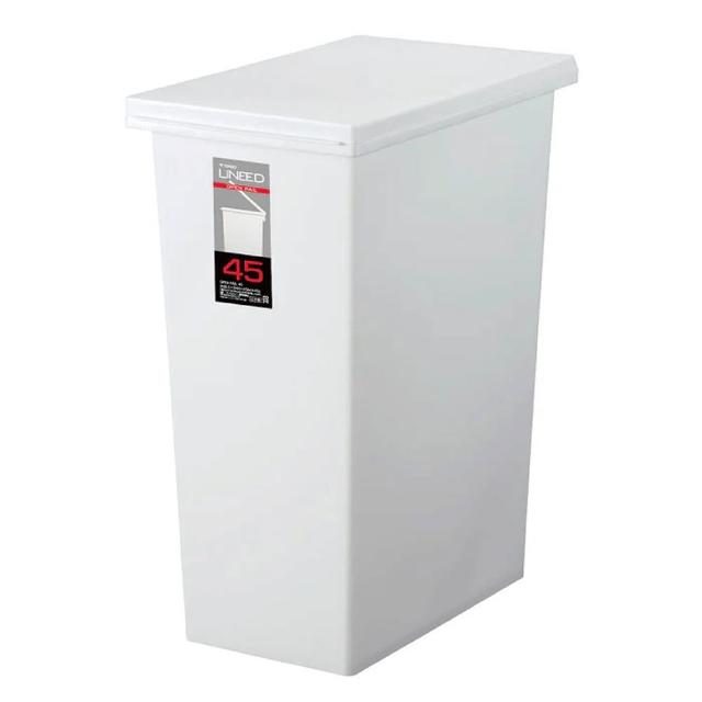 【日本 TONBO】UNEED系列SLIM掀蓋垃圾桶45L
