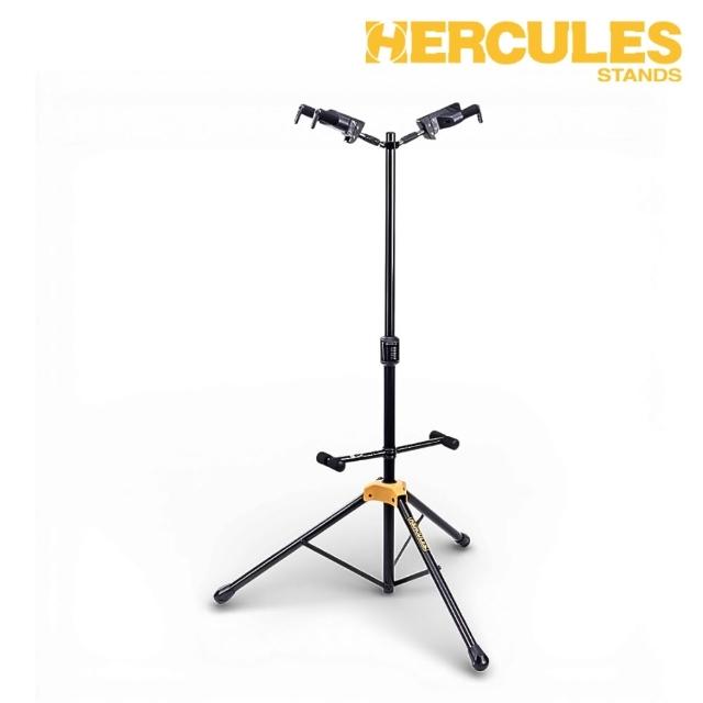 【Hercules 海克力斯】GS422B PLUS 雙吉他架/穩固可靠的支撐(電吉他架 電貝斯架 木吉他架 樂器架 民謠)