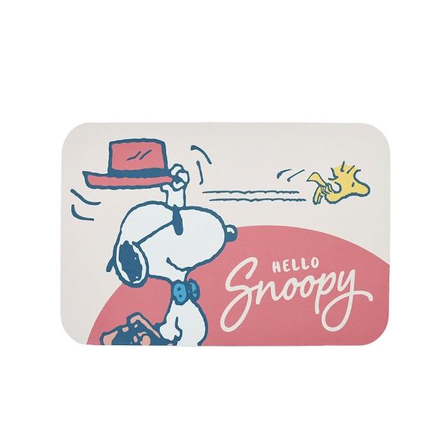 【SNOOPY 史努比】超吸水造型止滑吸水地墊(SET品號)