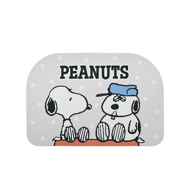 【SNOOPY 史努比】超吸水造型止滑吸水地墊(SET品號)