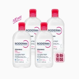 【BIODERMA】舒敏高效潔膚液 500mlx4入組(卸妝水/敏感肌適用/卸妝/舒敏/保濕)