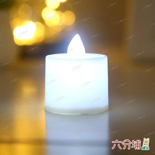 【六分埔禮品】LED白殼小蠟燭燈一組12入-多色任選(節慶擺飾生日佈置告白求婚情人節排字蠟燭LED安全電子)