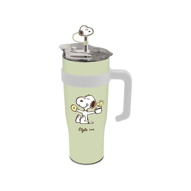 【SENSE LAB . 好感製所】Snoopy史努比 品味時光不銹鋼大容量手把真空保溫瓶1100ml(通過Intertek檢驗)