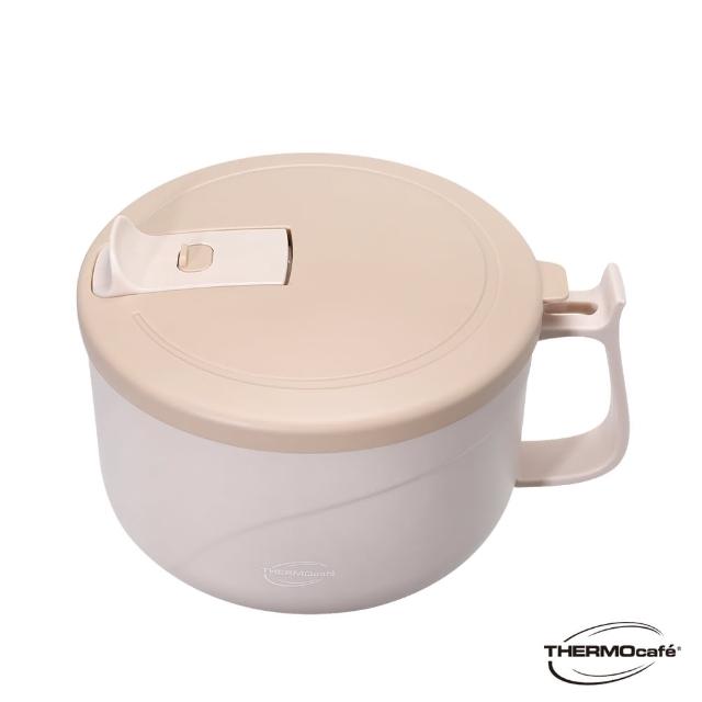 THERMOcafe凱菲】買1送1_不鏽鋼瀝水蓋隔溫碗1200ml(TC-HFBOWL) - momo