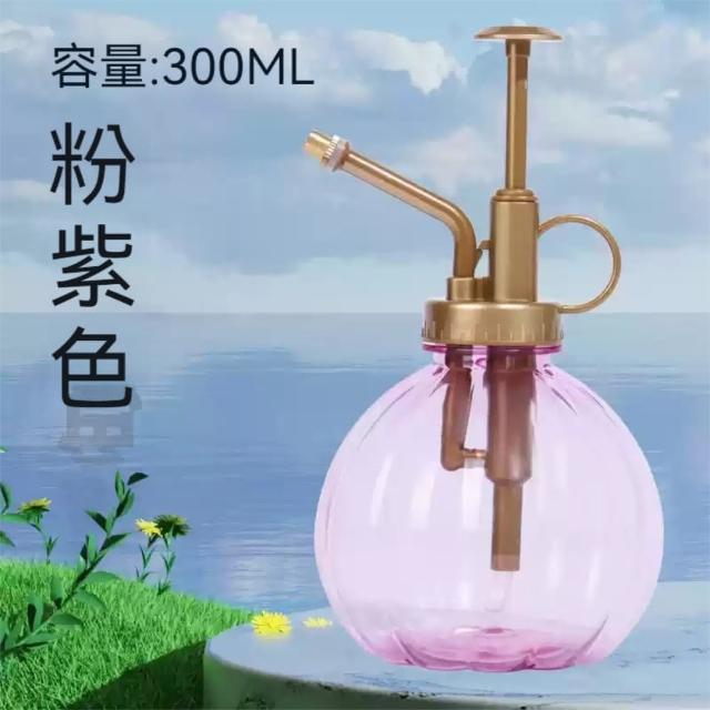 【Dagebeno荷生活】可愛造型園藝多肉盆栽澆水瓶 手動按壓式胖胖噴霧保濕澆花瓶(2入組)