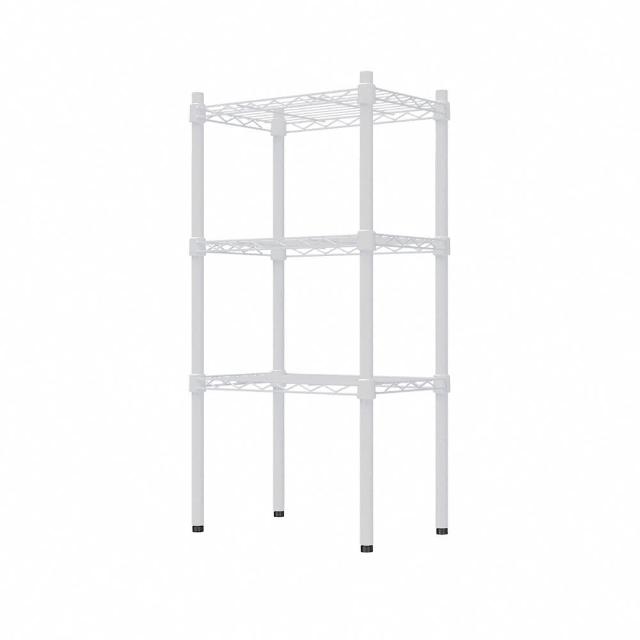 【dayneeds 日需百備】輕型 45x30x90公分 烤漆三層架 兩色可選(鐵力士架/收納層架/鞋架/展示架)