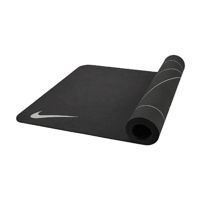 【NIKE 耐吉】雙面瑜珈墊 4MM YOGA MAT 012黑/201藕紅/809粉橘/643玫瑰粉(運動墊 訓練墊 止滑 輕巧 便攜)