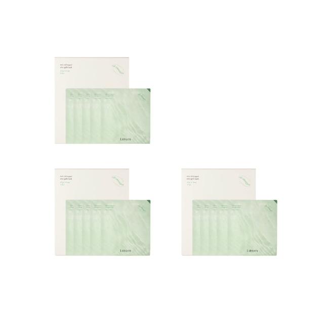 【Luvum】積雪草冰凝膠面膜5片 三入組 透明質酸 保濕 鎮靜 修護 敏感肌 官方直營(面膜 凝膠面膜)