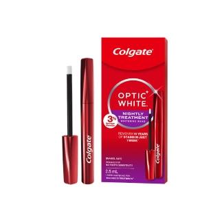 【Colgate 高露潔】OPTIC WHITE光感.白 3% 夜間牙齒美白精華2.5ml(牙齒美白筆/一周見效/亮白)
