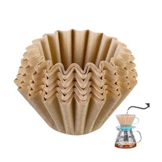 【咖啡行家】155/45無漂白蛋糕杯咖啡濾紙-100枚(一次性手沖咖啡過濾袋 食品級 滴漏式 咖啡濾斗 碗型)