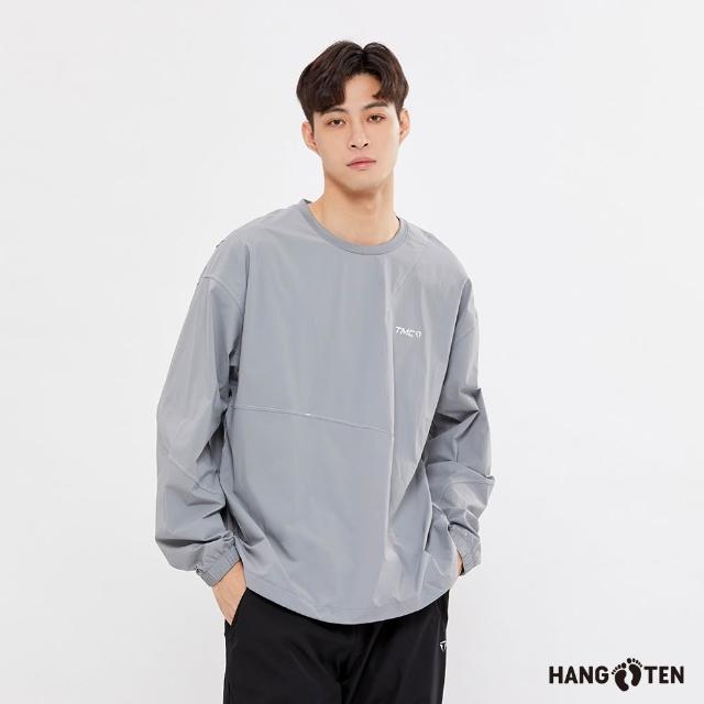 【Hang Ten】出清品-男裝-內刷毛保暖熊印花大學T/防風防潑水大學T(多款選)