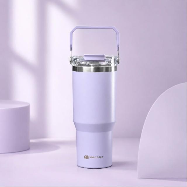 【MOCODO 伴佳家】陶瓷雙飲提提杯(耐高溫、耐磨、耐酸鹼 不卡垢、不卡味)
