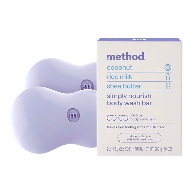 【method 美則】感官沐浴皂142g x2(純粹寧靜 就是滋潤)