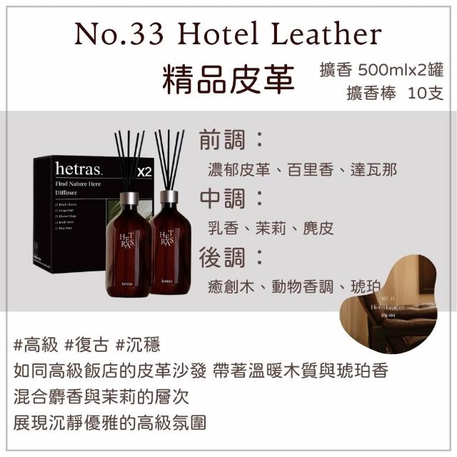 【HETRAS】韓國 首席調香師擴香 500ml 兩入一組 韓國擴香 擴香瓶 室內 居家香氛 禮物 GD 五星級飯店 小雛菊