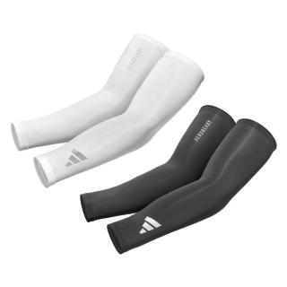 【adidas 愛迪達】吸濕排汗壓縮袖套(黑/白)