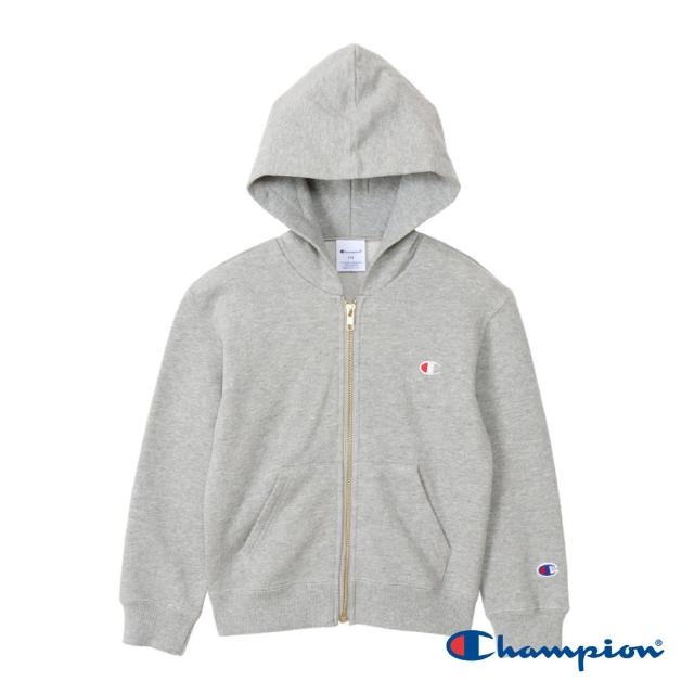 【Champion】官方直營-經典款刺繡LOGO連帽運動保暖外套-男女童裝(6色)