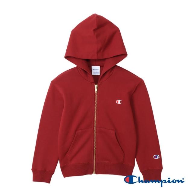 【Champion】官方直營-經典款刺繡LOGO連帽運動保暖外套-男女童裝(6色)