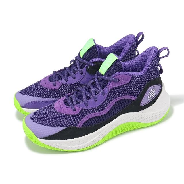 【UNDER ARMOUR】籃球鞋 Curry 3Z 24 SDE 男鞋 紫 綠 緩震 子系列 UA(3028191501)