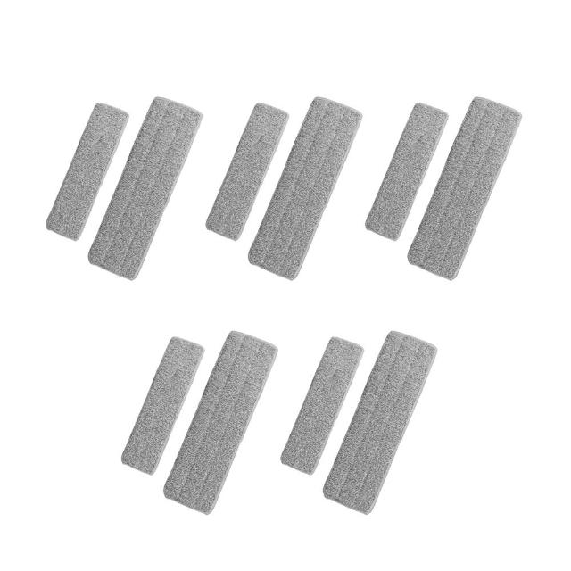 升級刮水版 加寬免彎腰噴霧拖把-大小替換拖布5組入(平板拖把 噴水拖把 刮水器 加長手柄 擦窗)