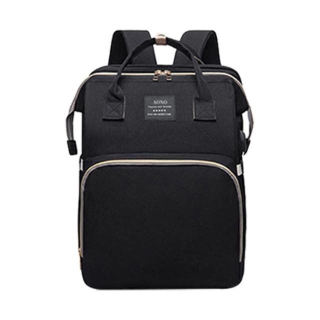 【AFAMIC 艾法原廠正貨】新款伸縮多功能輕量化防潑水媽媽包尿布床後背包(防水包 尿布台 育兒包 待產包