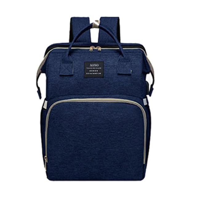 【AFAMIC 艾法原廠正貨】新款伸縮多功能輕量化防潑水媽媽包尿布床後背包(防水包 尿布台 育兒包 待產包