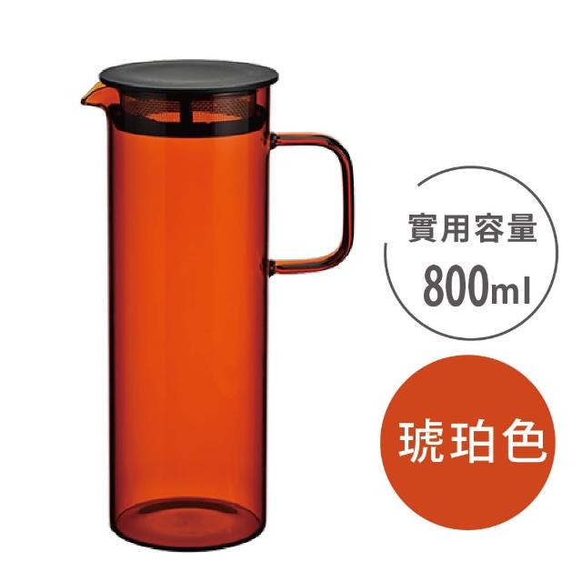 【HARIO】COLORS 冷水壺 800ml/HCB-800-AB  HCB-800-GR(耐熱玻璃)