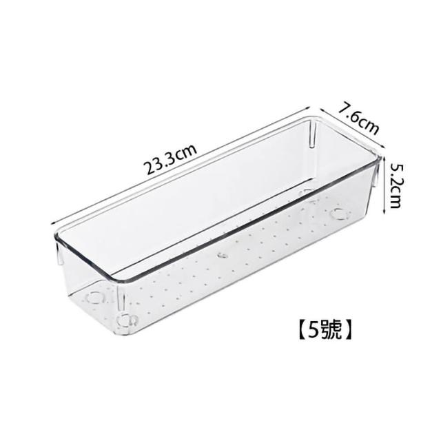 【isona】透明收納盒 壓克力收納盒 文具收納 小物收納 分隔置物盒 分類盒 整理盒(5號 儲物盒 抽屜收納)