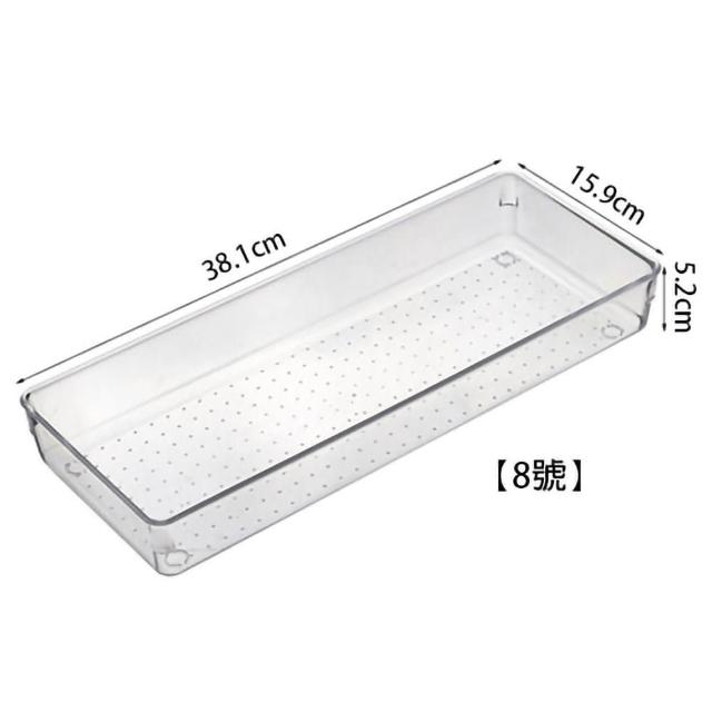 【isona】透明收納盒 壓克力收納盒 文具收納 小物收納 分隔置物盒 分類盒 整理盒(8號 儲物盒 抽屜收納)