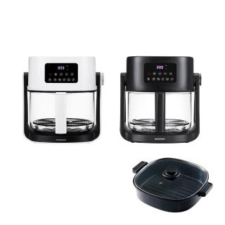 【acerpure】Chef 一翻炸 二合一翻轉空氣炸鍋/電火鍋/多功能料理鍋(白KF754-70W/黑KF754-70B 2色任選)