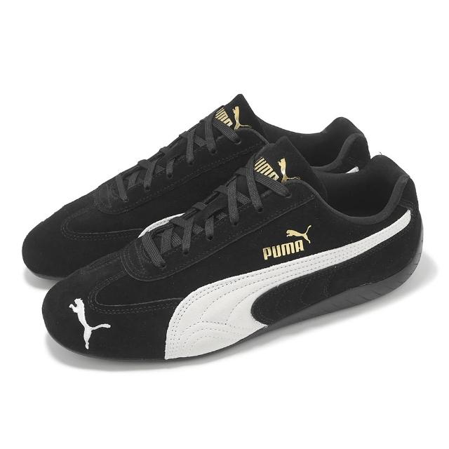 【PUMA】休閒鞋 Speedcat OG 男鞋 女鞋 黑 白 麂皮 復古 Rose著用款 賽車鞋(398846-01)