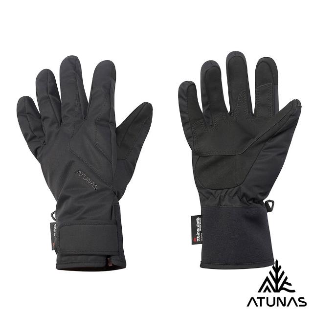 【ATUNAS 歐都納】中性款防風防水保暖手套(A1AG2502N掌心止滑/3M Thinsulate™/機車騎士)