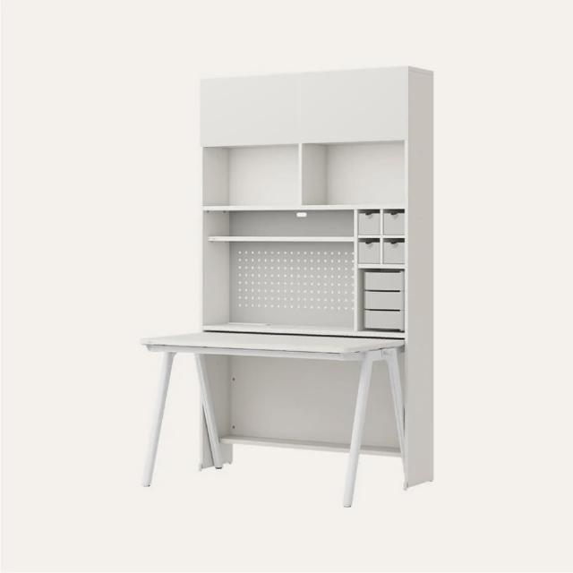 【iloom 怡倫家居】ROY 1200型6層收納書桌組(書桌 桌子 電腦桌 工作桌 兒童書桌 學習書桌 學生書桌 辦公桌)
