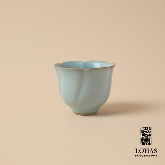 【LohasPottery 陸寶】宋式八雅杯-雅荷映日/梅香如故/清蓮香遠/芳華綻放 汝窯天青色(宋代美學)