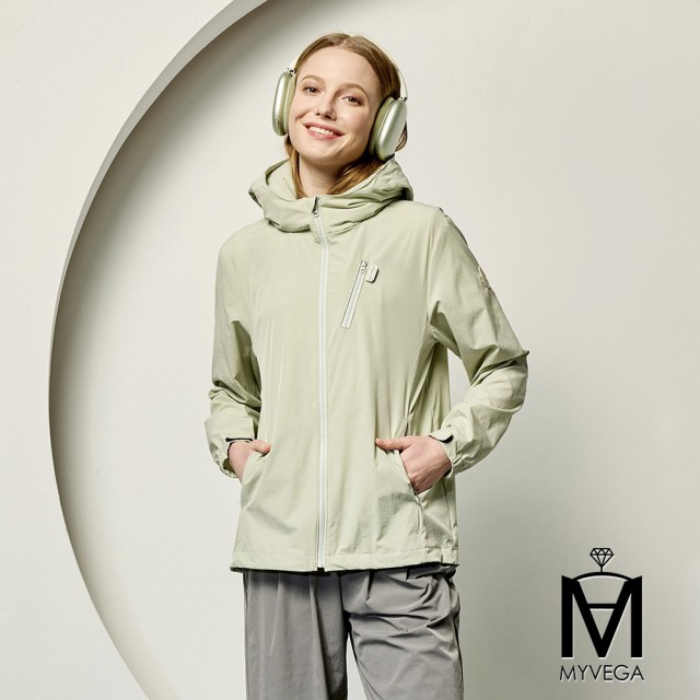 【MYVEGA 麥雪爾】MA涼感連帽充氣頸枕呼呼衣外套-男女款任選(日系/防曬外套/罩衫/連帽外套)