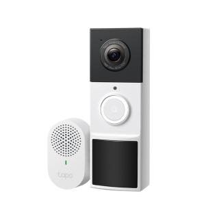 【TP-Link】Tapo D210 2K 300萬畫素 AI智慧無線視訊門鈴(全彩夜視/160°超廣角全身入鏡/支援512GB)