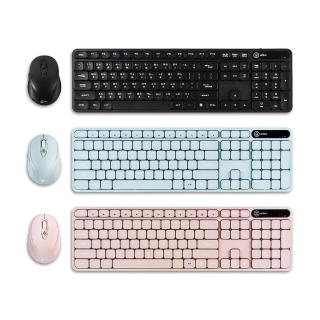 【aibo】2.4G無線靜音鍵鼠組(標準鍵盤+六鍵滑鼠)