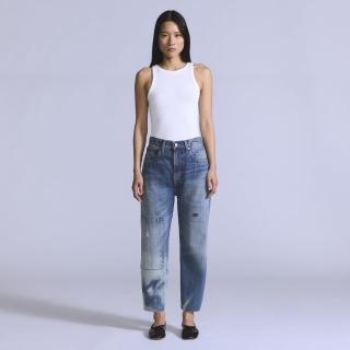 【LEVIS】BLUETAB™ 女款 日本製Barrel復古高腰繭型丹寧牛仔褲 熱賣單品 A5889-0009