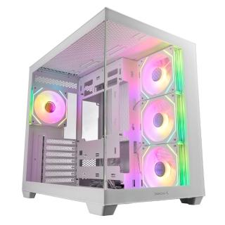 【DeepCool】九州風神 CG530 4F WH ATX海景房電腦機殼(白色/支援背插式ATX)