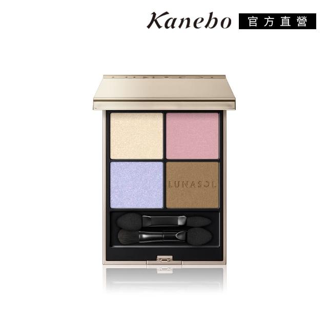 【Kanebo 佳麗寶】LUNASOL 晶巧霓光眼彩盒+光透水唇膏仙女組(多色任選)