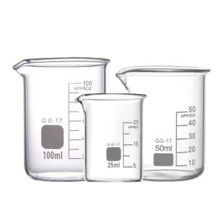 2入 創意酒杯 廚房量杯 玻璃燒杯 小燒杯 調酒杯 迷你玻璃瓶 量杯 燒杯 酒杯 牛奶壺 迷你量杯(130-GCL25*2)