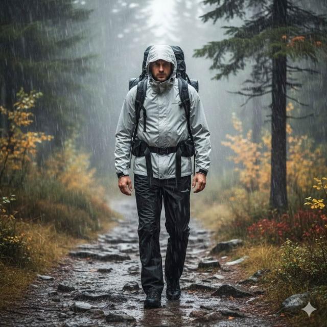 百岳(羽)登山輕量化雨衣防水透氣極限系列全壓膠超輕量薄款雨衣(外套 雨衣)