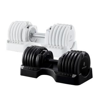 【BYZOOM FITNESS】Pure Series 55lb/約25kg 15段重量可調式啞鈴 白/黑二色 單入(BZ-QCD-55LB)