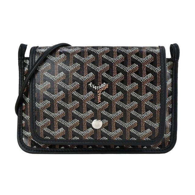 【GOYARD 高雅德】PLUMET 經典LOGO翻蓋扁斜背包(多色選)