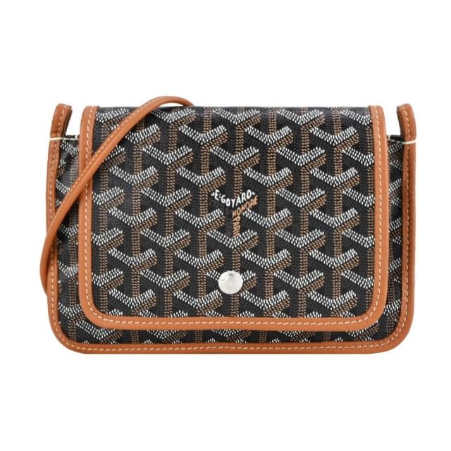 【GOYARD 高雅德】PLUMET 經典LOGO翻蓋扁斜背包(多色選)