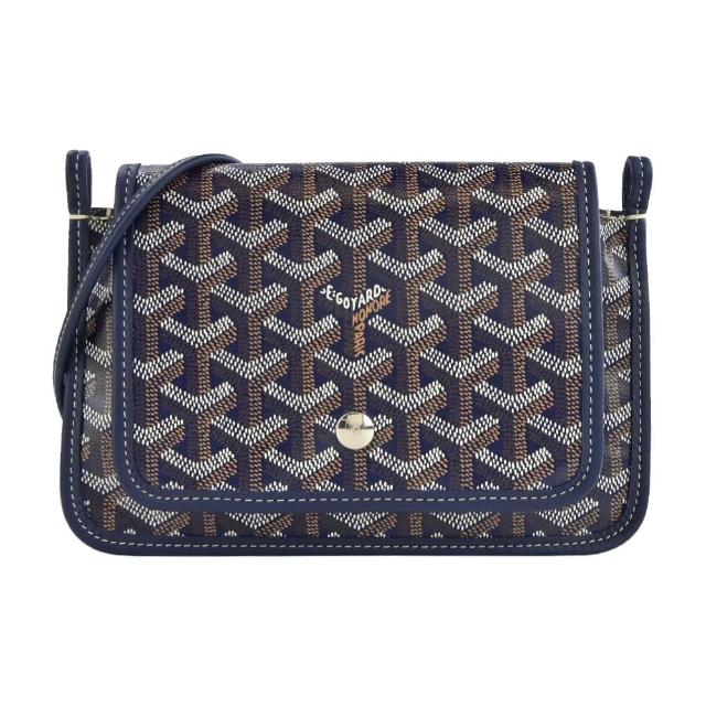 【GOYARD 高雅德】PLUMET 經典LOGO翻蓋扁斜背包(多色選)