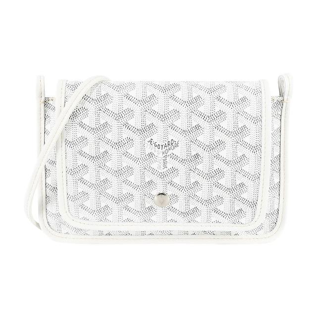 【GOYARD 高雅德】PLUMET 經典LOGO翻蓋扁斜背包(多色選)