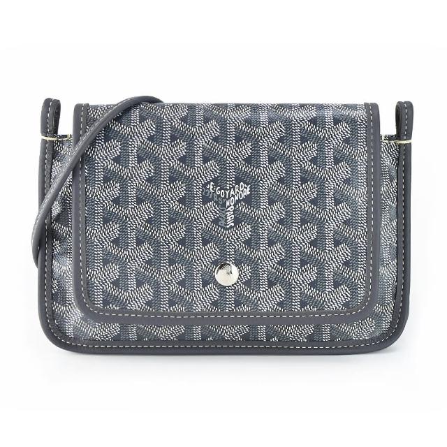 【GOYARD 高雅德】PLUMET 經典LOGO翻蓋扁斜背包(多色選)