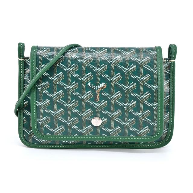 【GOYARD 高雅德】PLUMET 經典LOGO翻蓋扁斜背包(多色選)