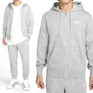 【NIKE 耐吉】Club FT FZ Hoodie 男款 灰色 運動 休閒 毛圈布 帽T 連帽 外套 FN3885-063